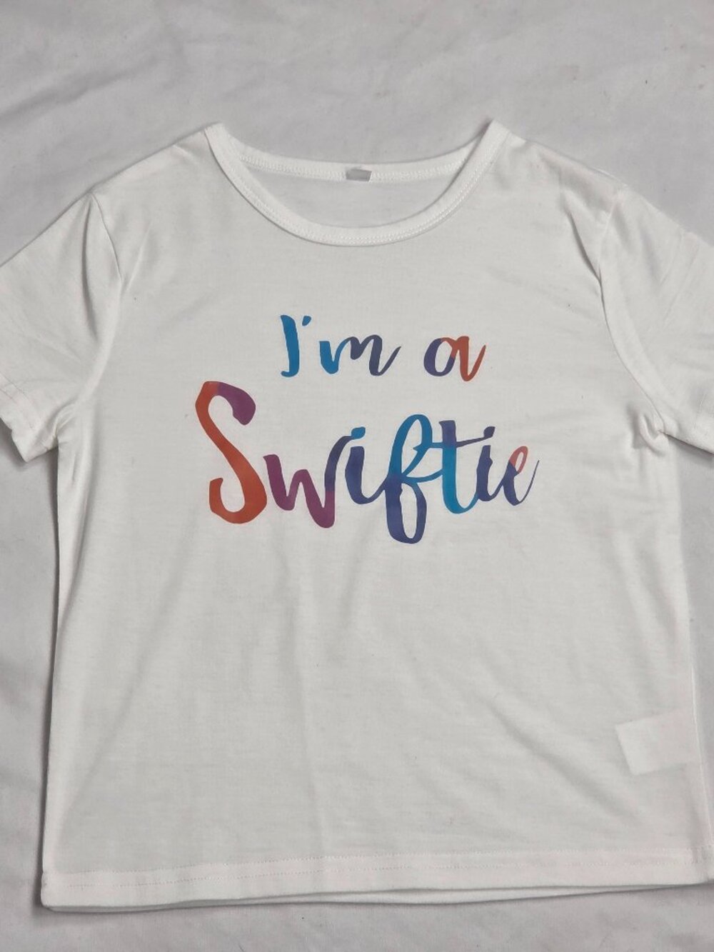 "I'm a Swiftie" Girls Shirt Size 7-8 Years